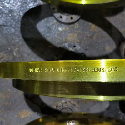 qualité  Slip On ANSI Pipe Flange Yellow Painting SCH5s-SCH160 Wall Thickness usine